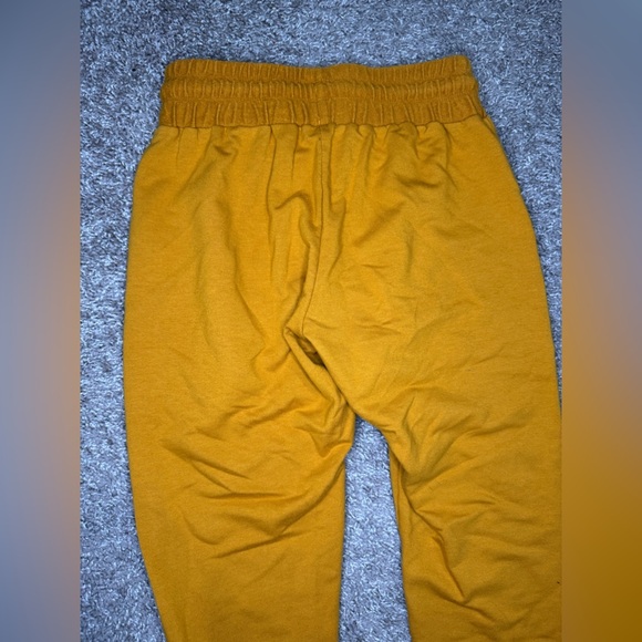 Free People Movement Sunny Skinny Sweatpant Jogger in Gold High Rise - Picture 7 of 7